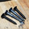 Yugo and other AK Recoil Pad / Butt Plate Screws - Black Stainless Slotted (per pair) - Image 2