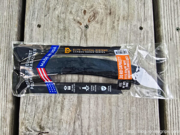 ETS Polymer 30 Round Magazines for MP5-type Weapons, Translucent Smoke, New In Bag